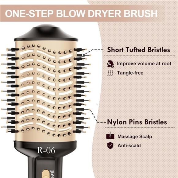 Hair Dryer Brush Blow Dryer Brush in One, 4 in 1 Hair Dryer and Styler Volumizer - Picture 4 of 7